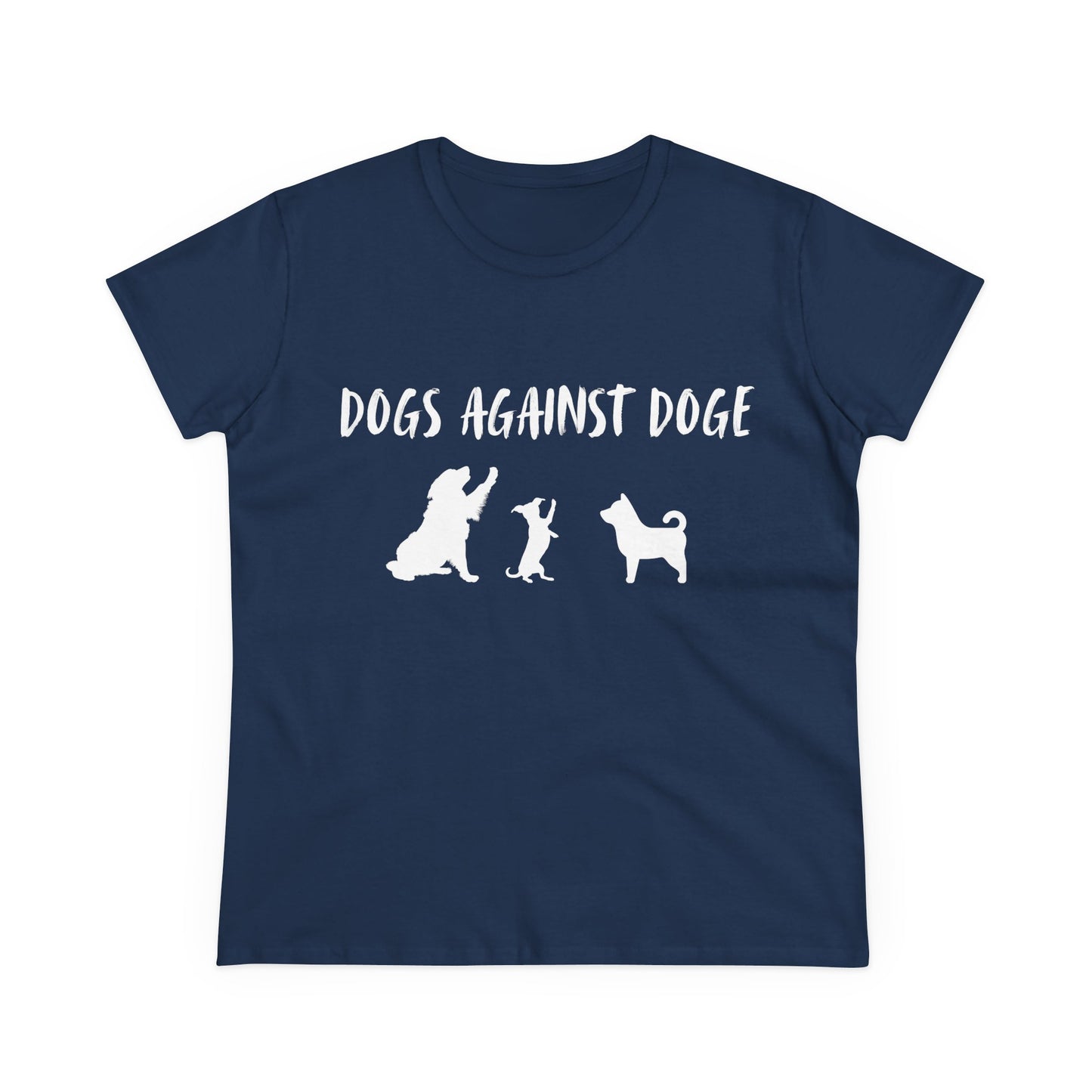 Color Edition: Women's Dogs Against DOGE Cotton Tee