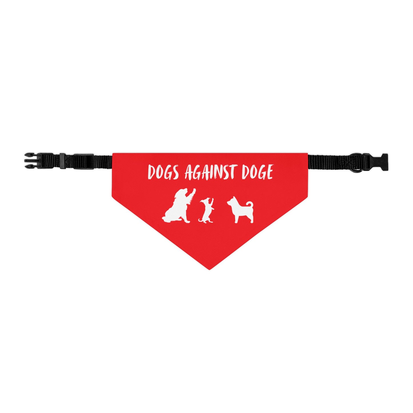 Red Dogs Against DOGE "Stop the DOGE" Pet Bandana Collar