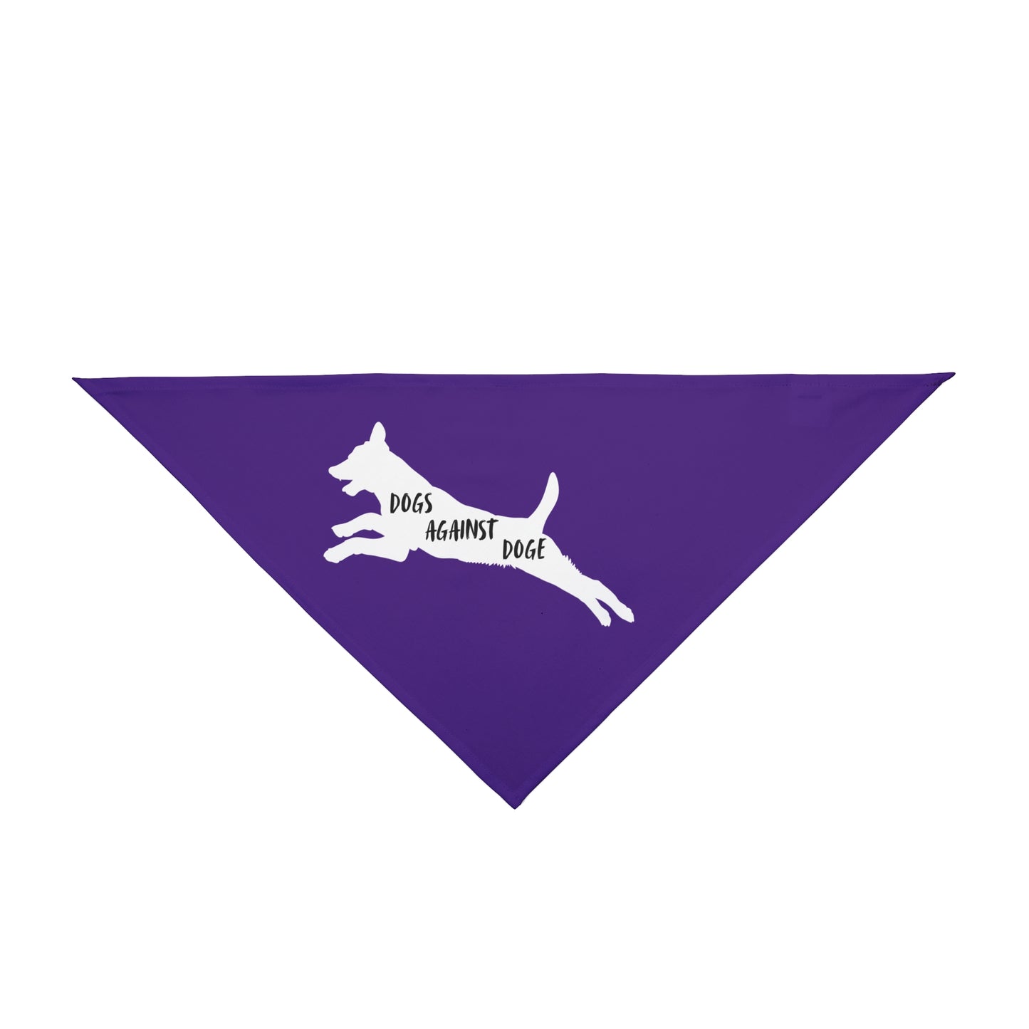 Purple Lunging Pup Dogs Against DOGE Pet Bandana