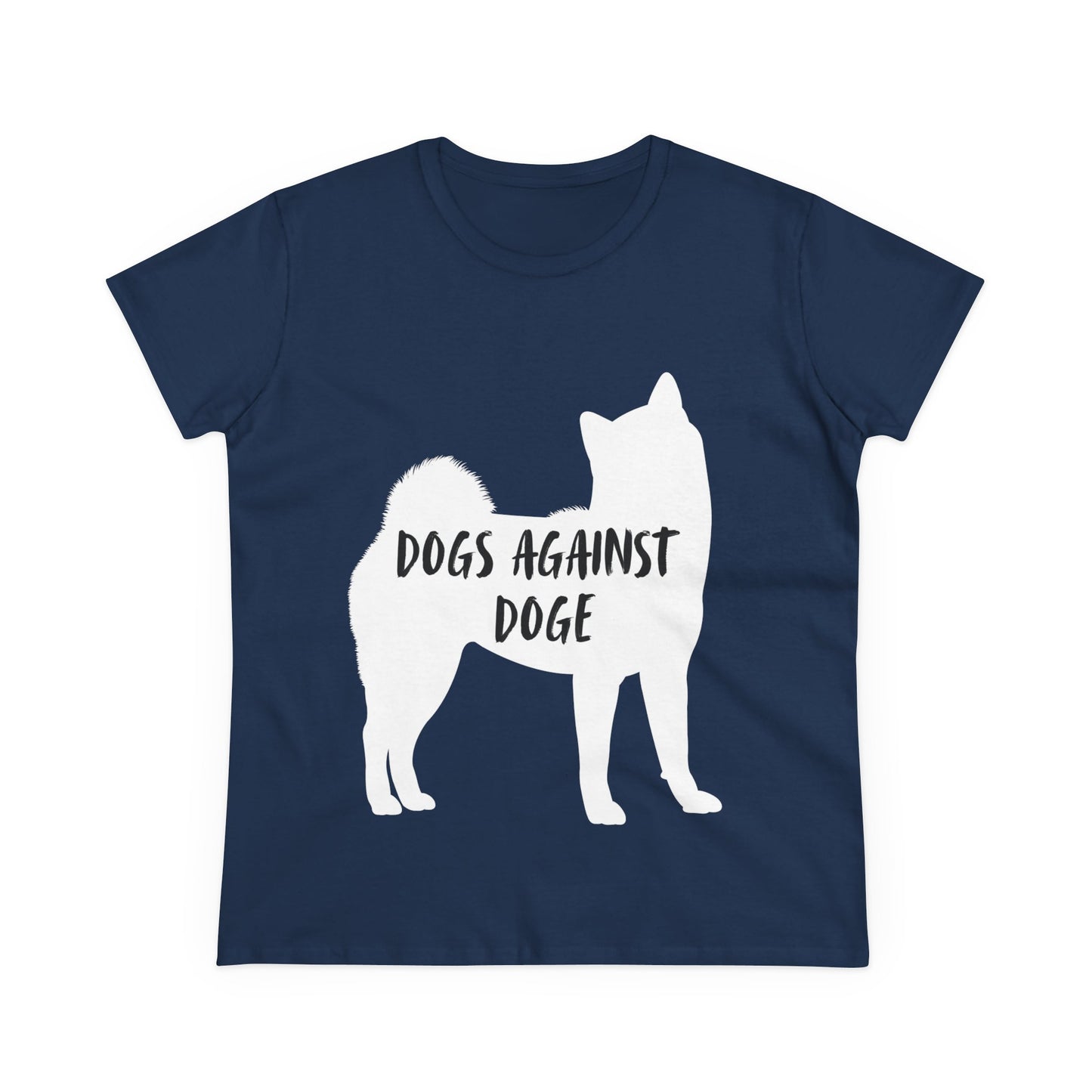 Color Edition: Shiba Inu Women's Dogs Against DOGE Cotton Tee