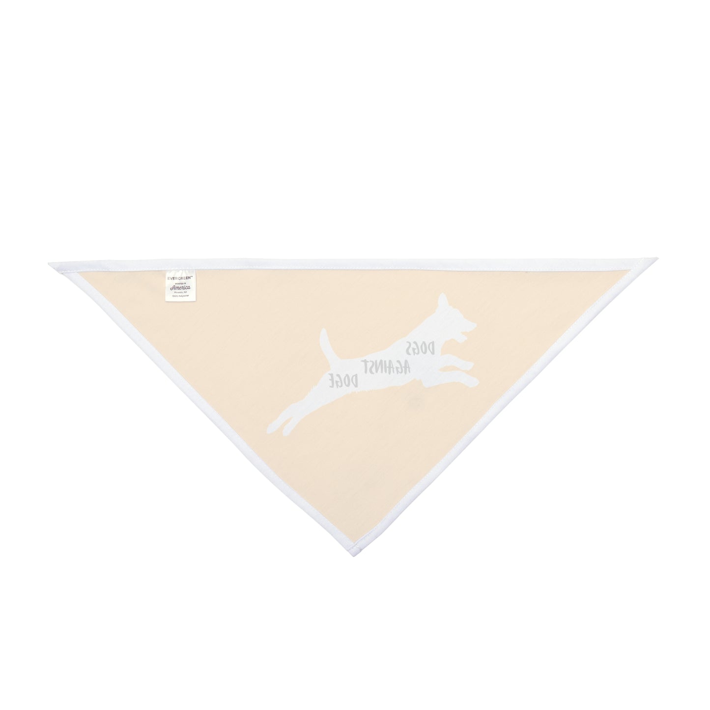 Yellow Lunging Pup Dogs Against DOGE Pet Bandana