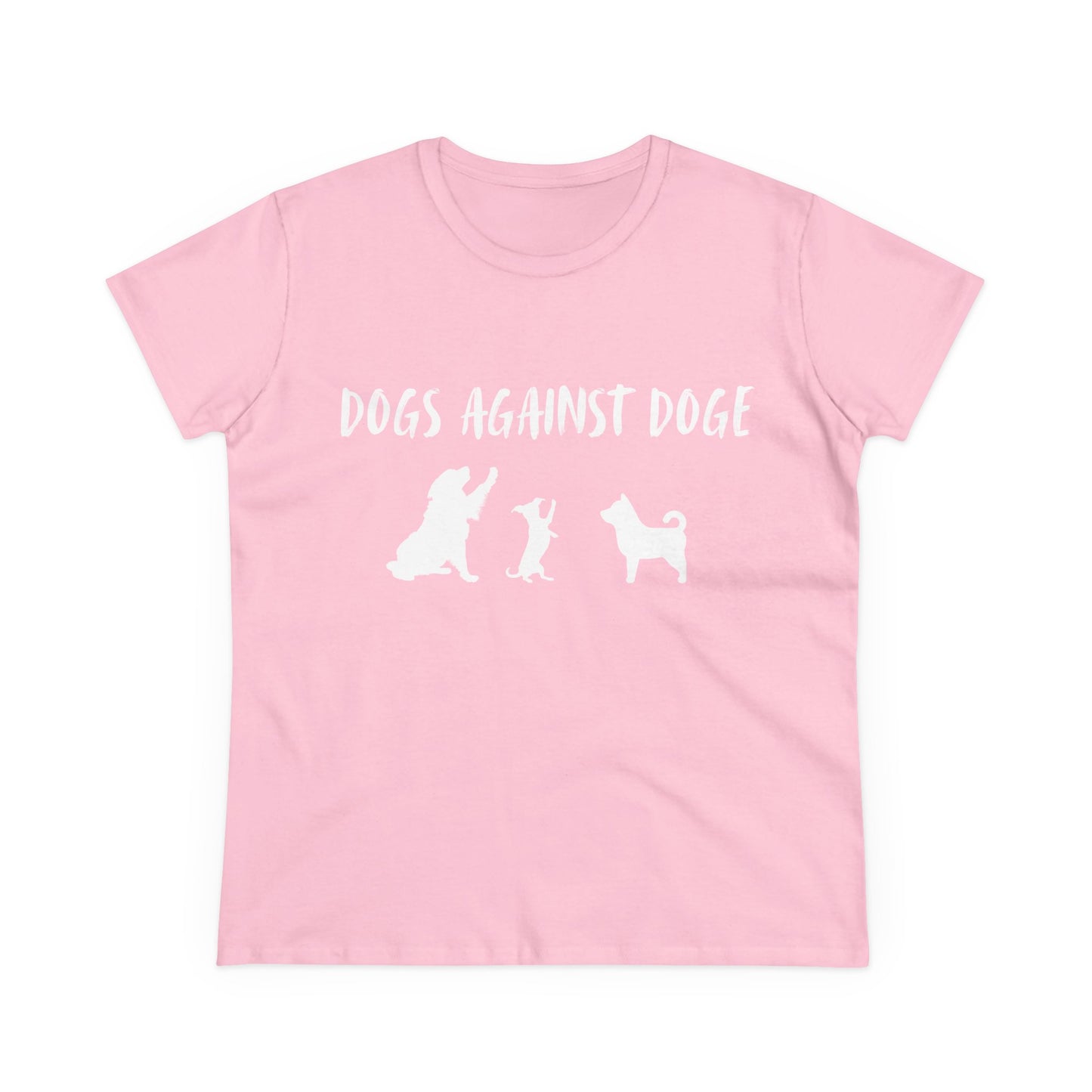 Color Edition: Women's Dogs Against DOGE Cotton Tee