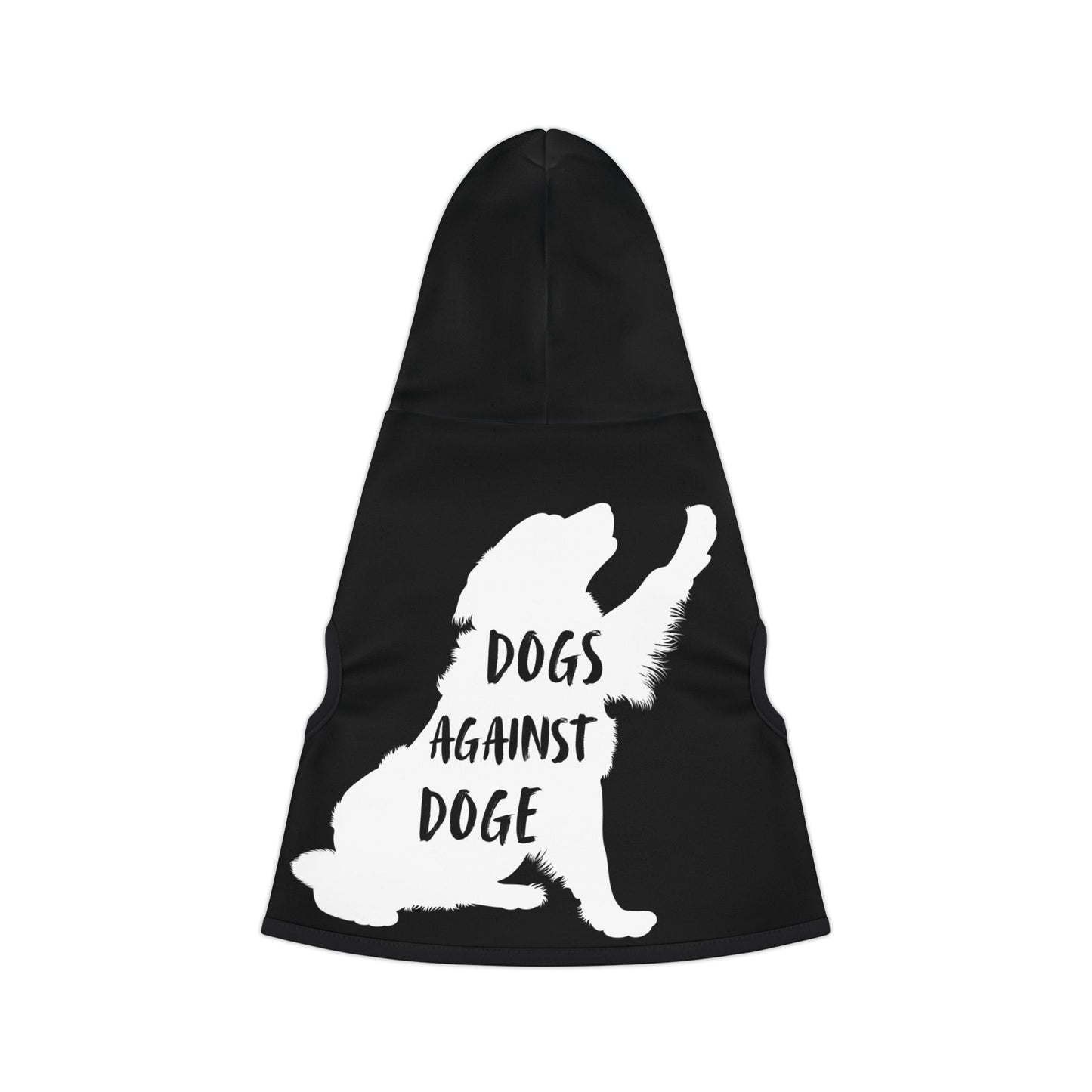 Black Dogs Against DOGE Raised Paw Pet Hoodie