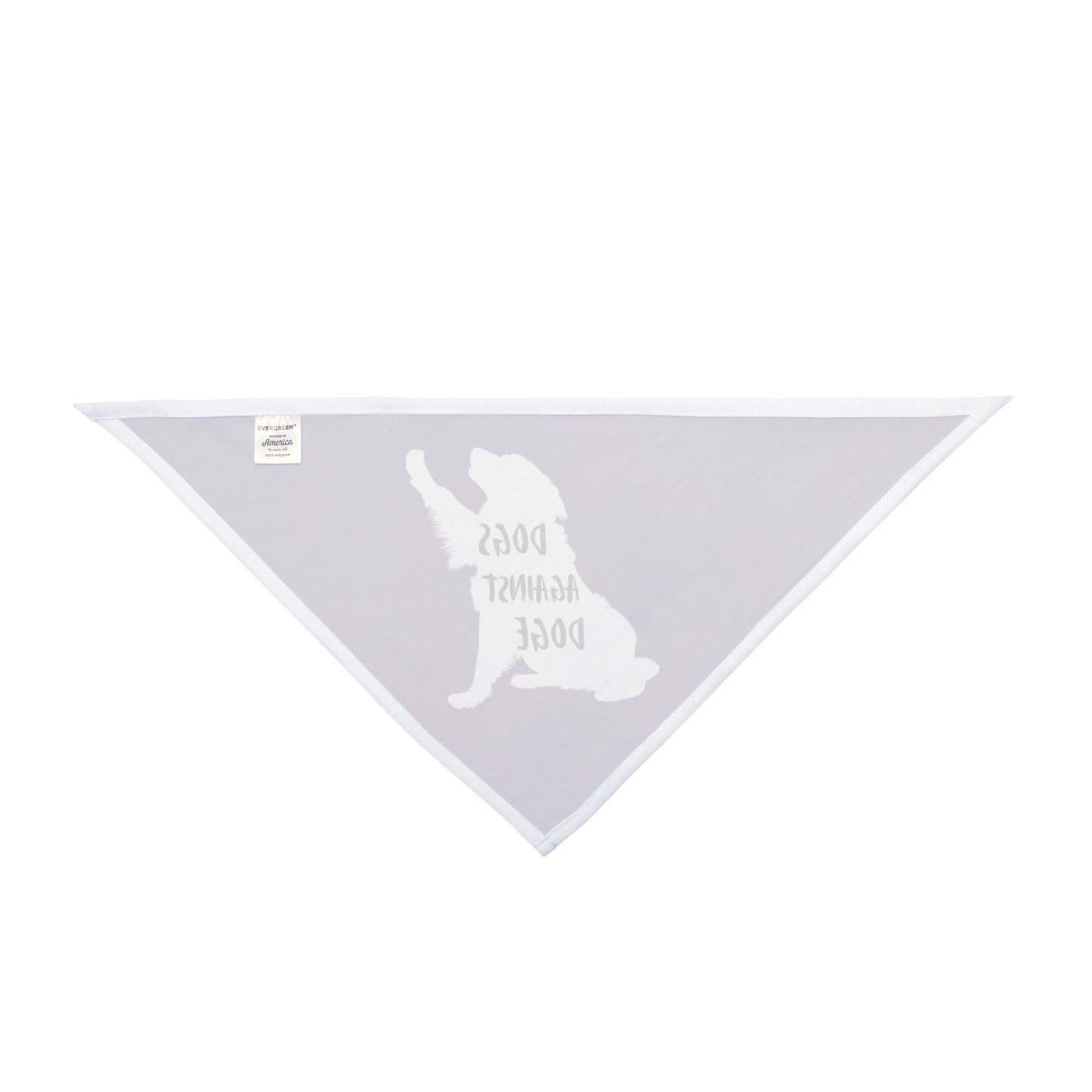 Purple Raised Paw Dogs Against DOGE Pet Bandana