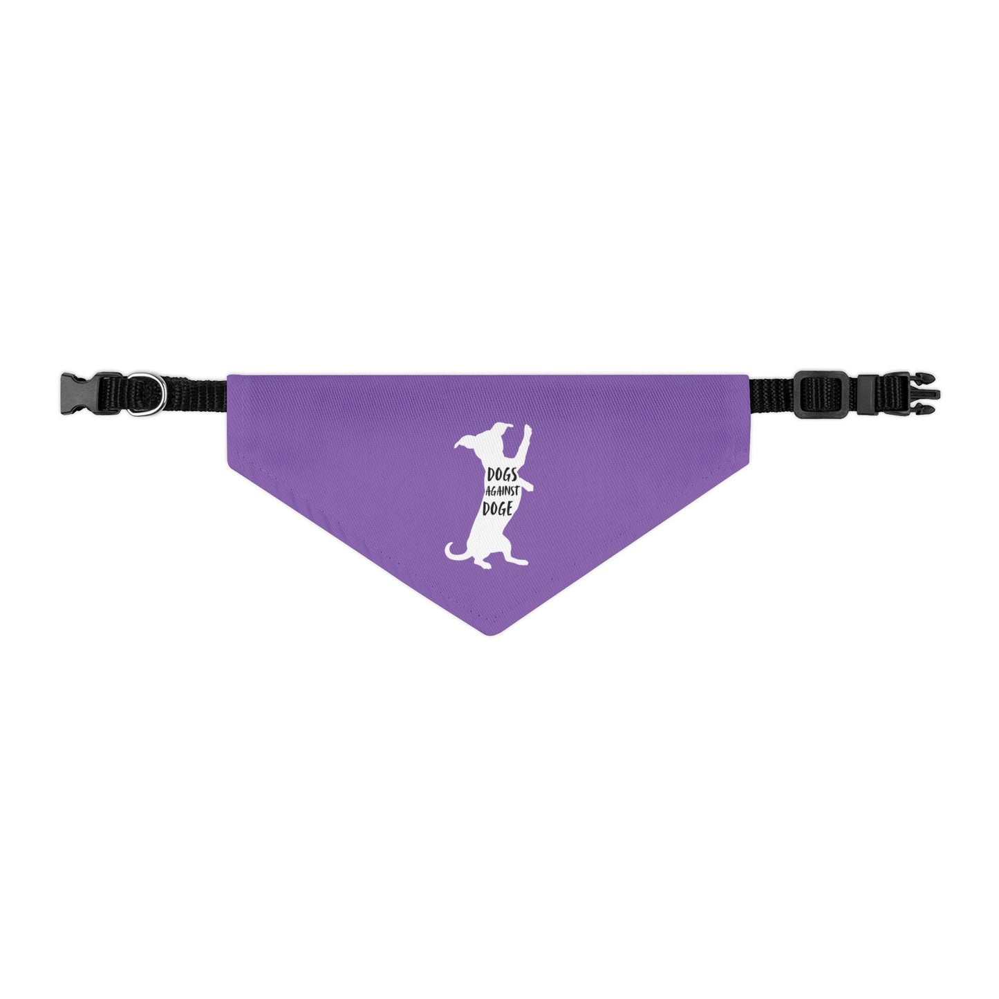 Lavender Wiener Dogs Against DOGE Pet Bandana Collar