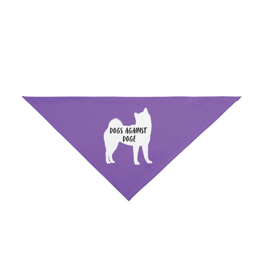 Lavender Shiba Inu Dogs Against DOGE Pet Bandana