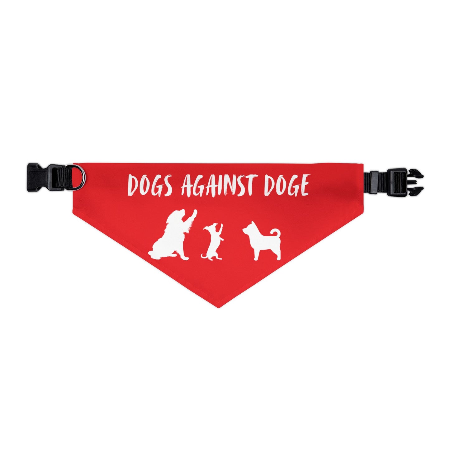 Red Dogs Against DOGE "Stop the DOGE" Pet Bandana Collar