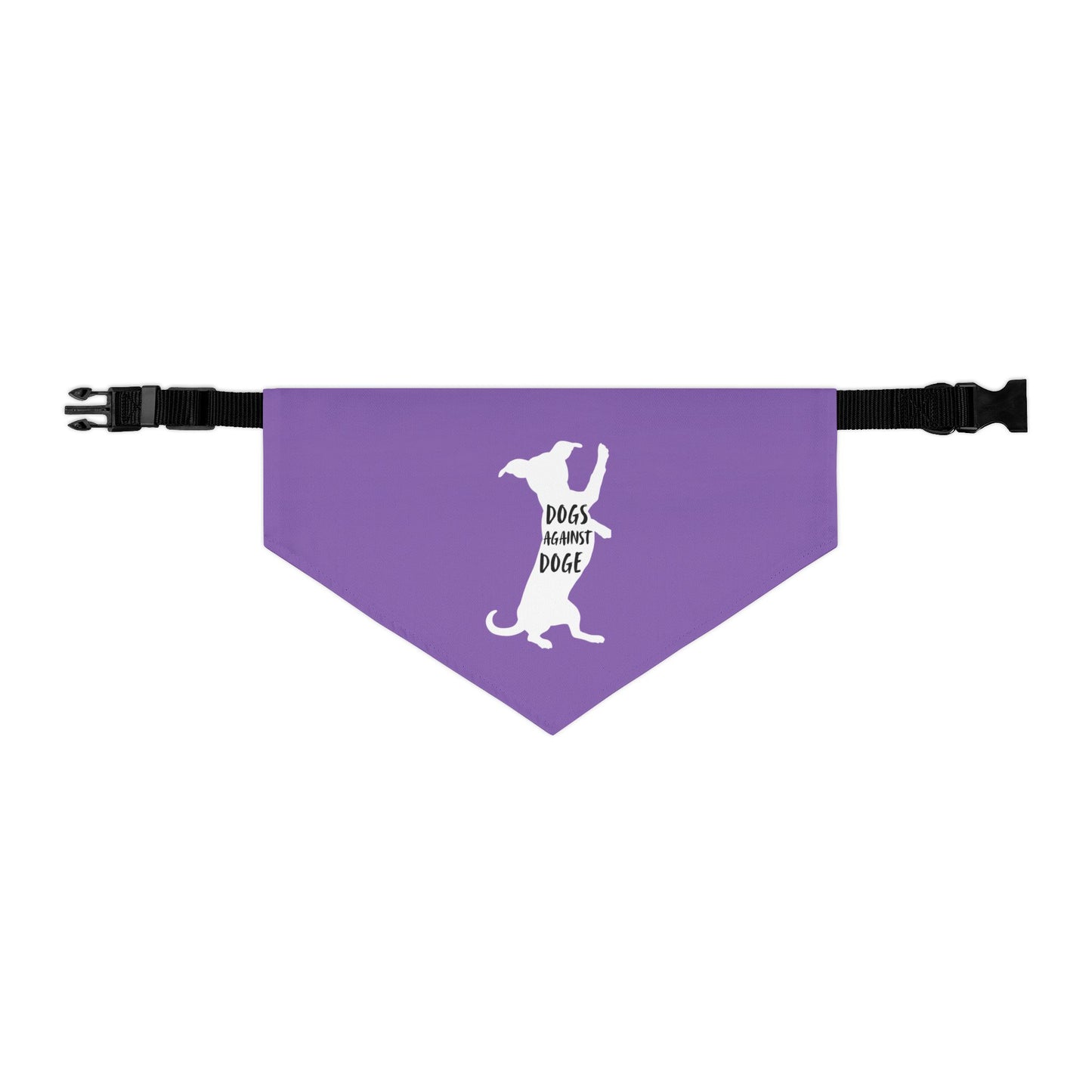 Lavender Wiener Dogs Against DOGE Pet Bandana Collar