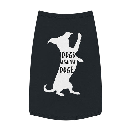 Black Wiener Dogs Against DOGE Pet Tank Top