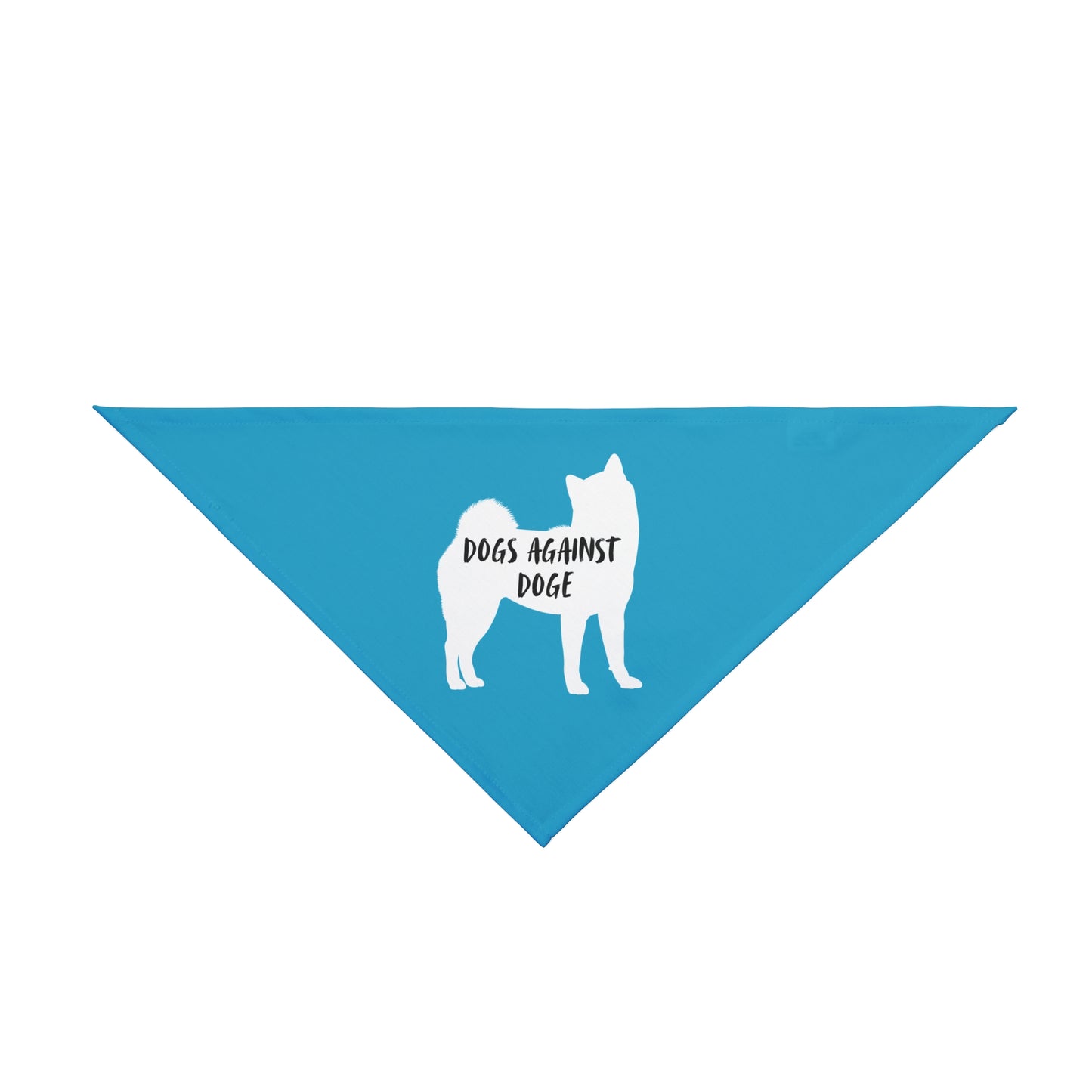 Turquoise Shiba Inu Dogs Against DOGE Pet Bandana