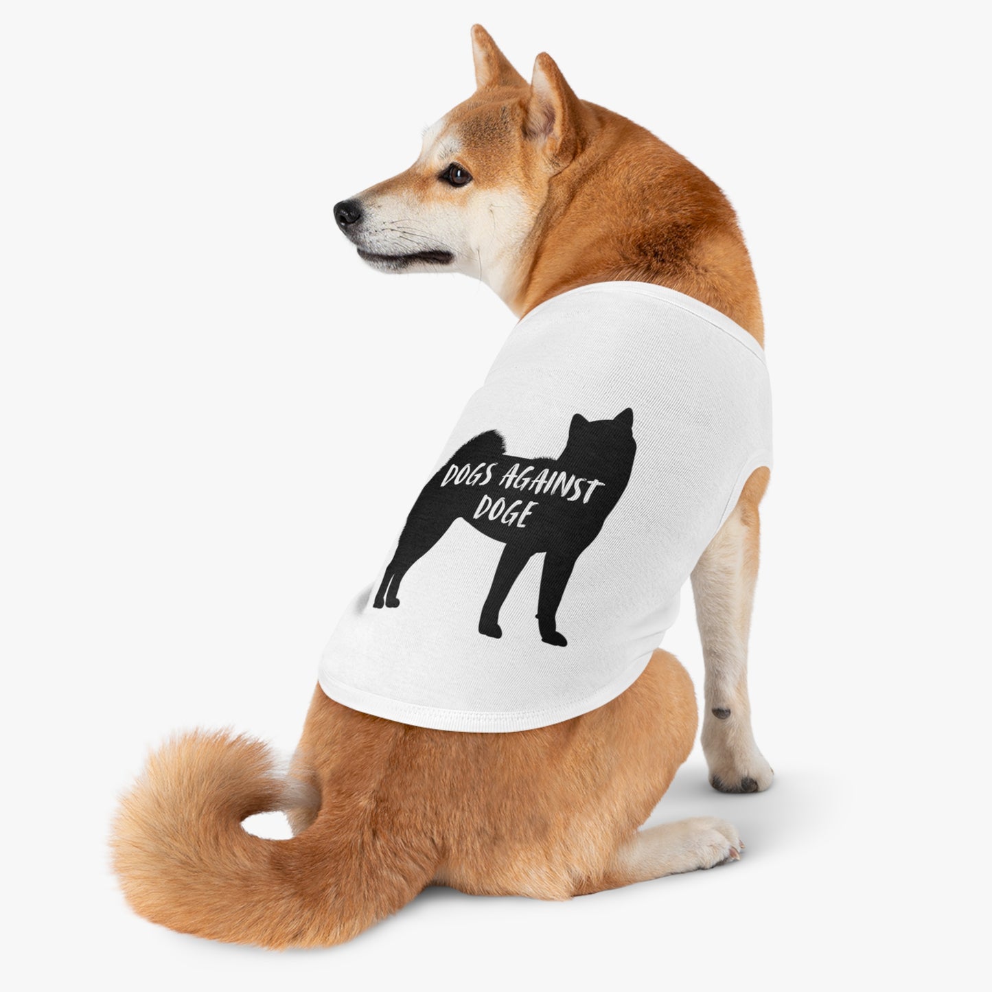 Shiba Inu Dogs Against DOGE Pet Tank Top