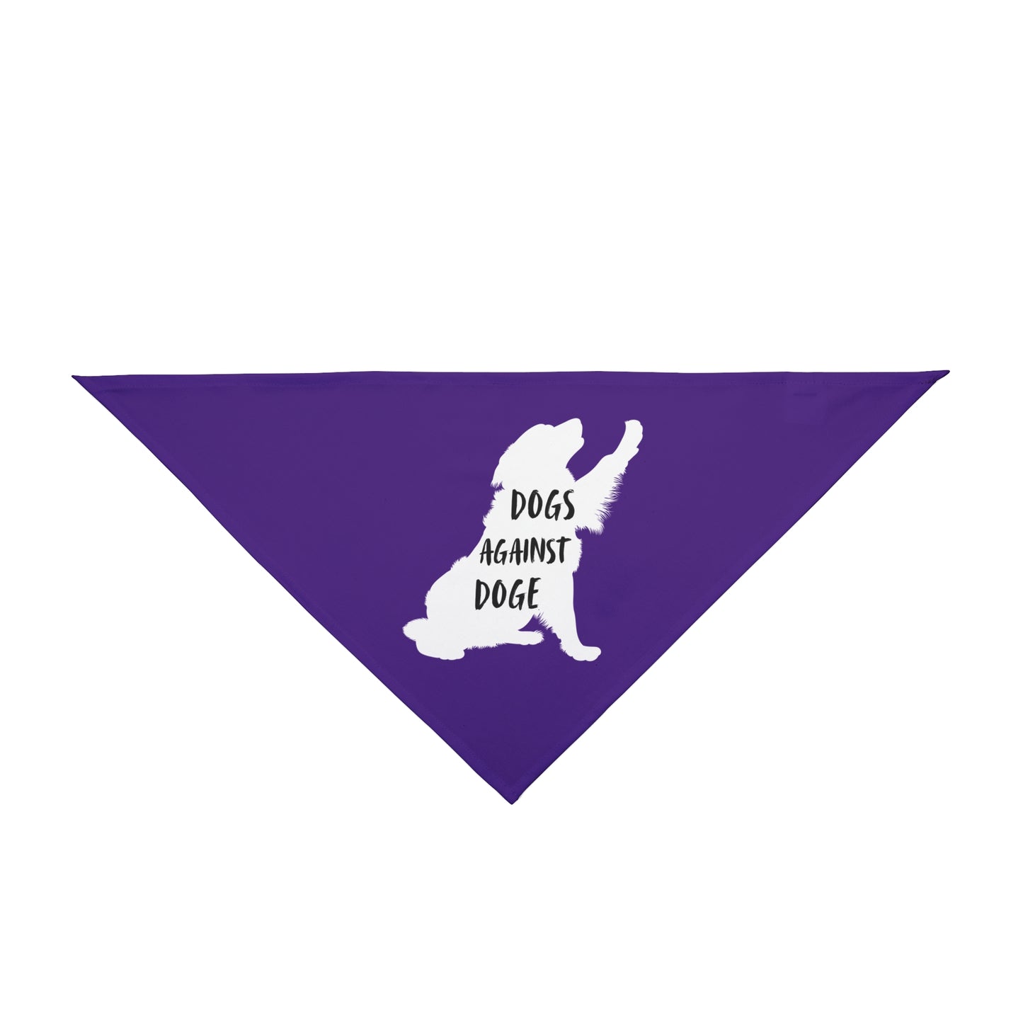 Purple Raised Paw Dogs Against DOGE Pet Bandana