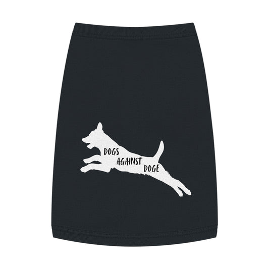 Black Lunging Pup Dogs Against DOGE Pet Tank Top