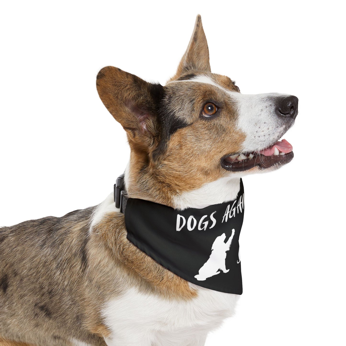 Black Dogs Against DOGE "Stop the DOGE" Pet Bandana Collar