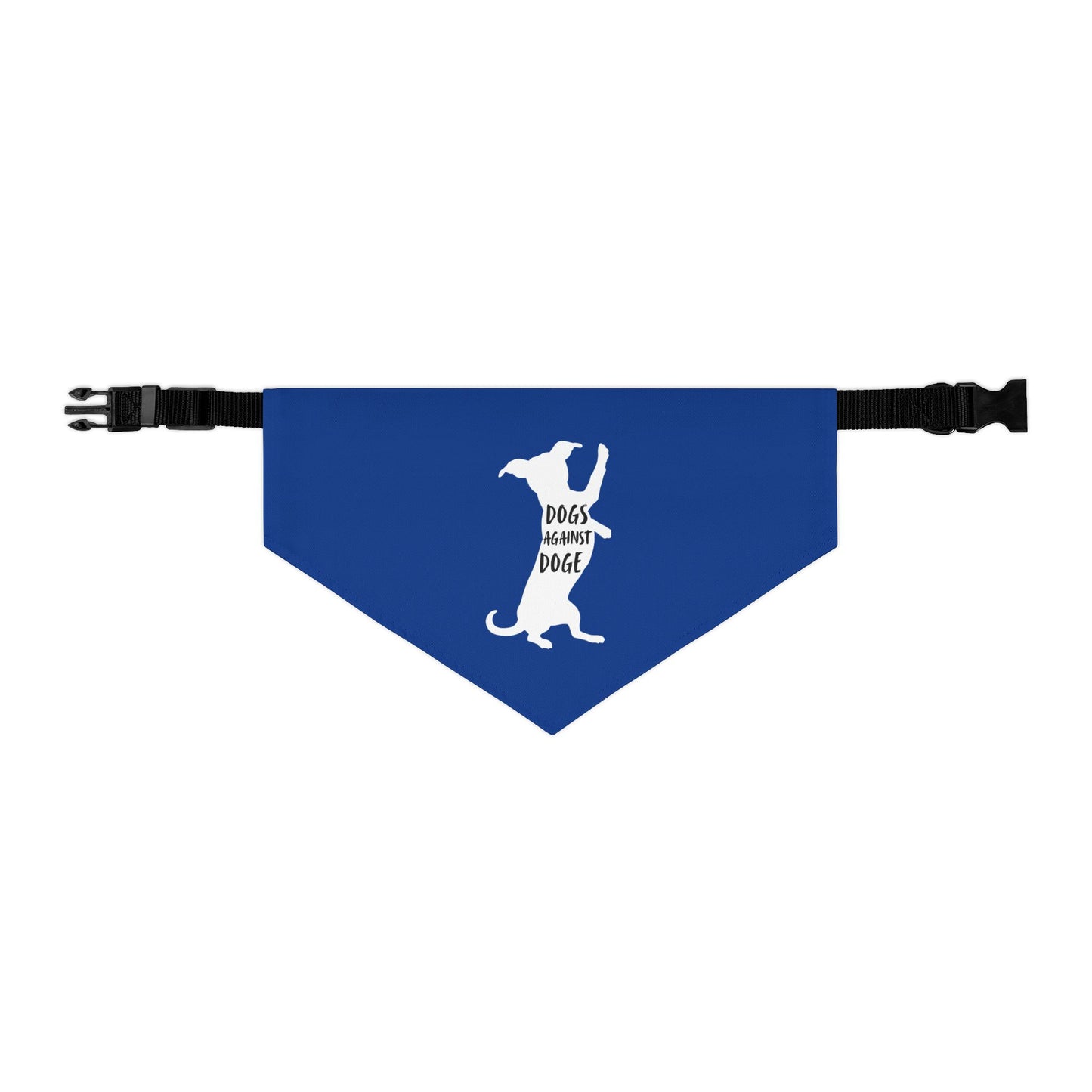 Blue Wiener Dogs Against DOGE Pet Bandana Collar