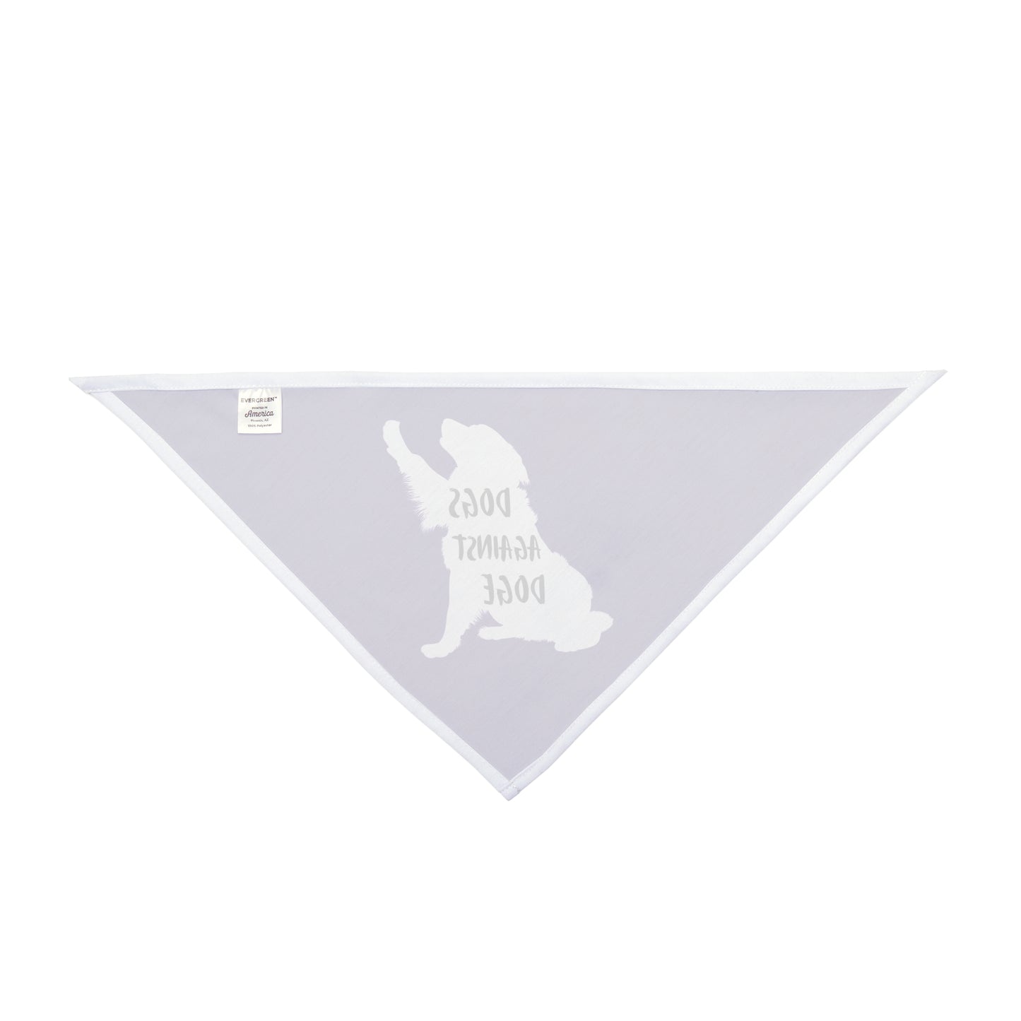 Purple Raised Paw Dogs Against DOGE Pet Bandana