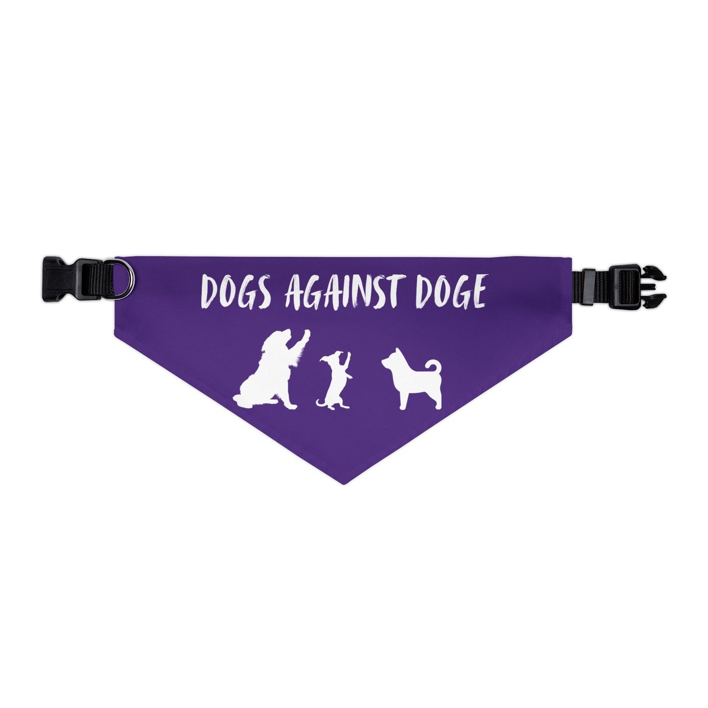 Purple Dogs Against DOGE "Stop the DOGE" Pet Bandana Collar