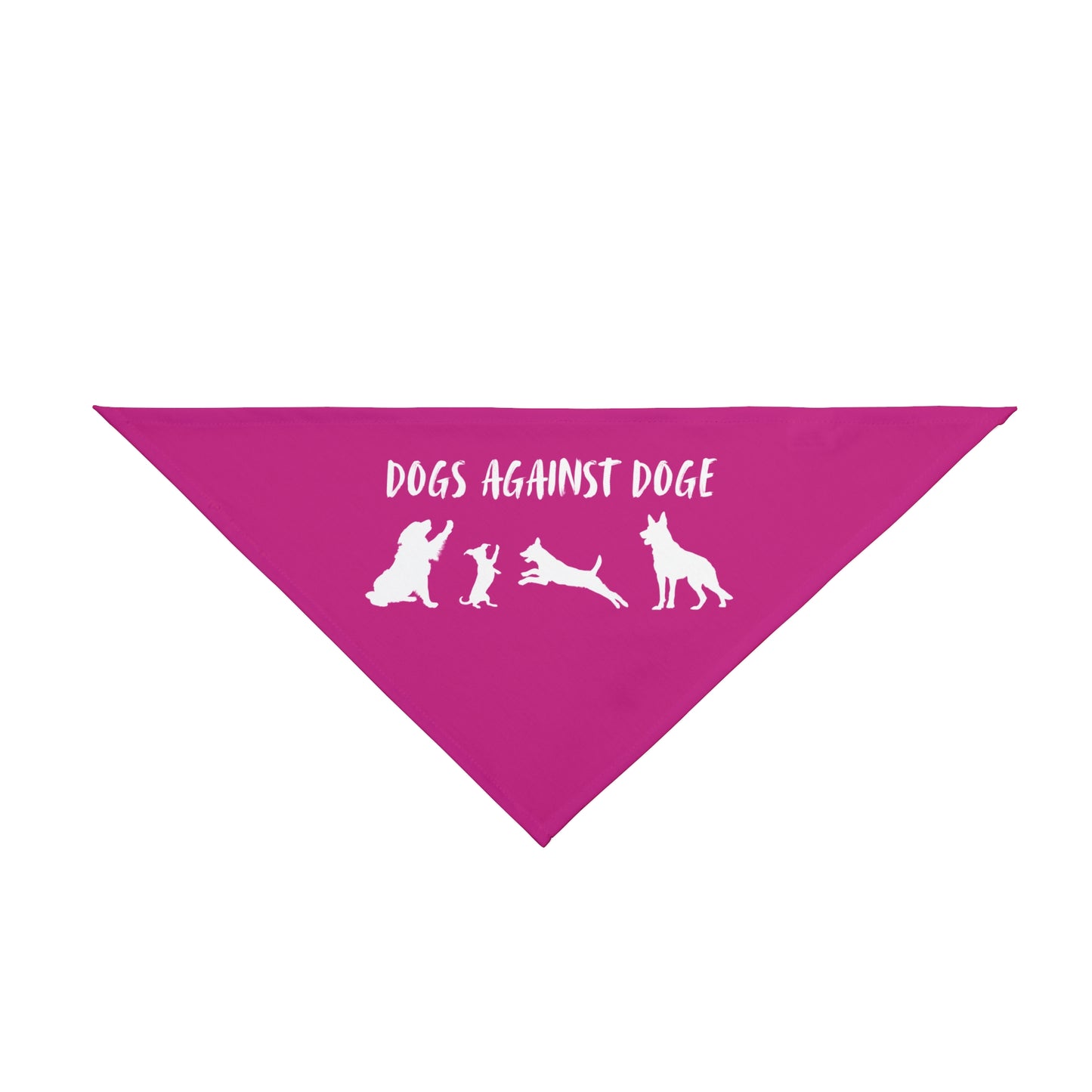 Hot Pink Protesting Pups Dogs Against DOGE Pet Bandana