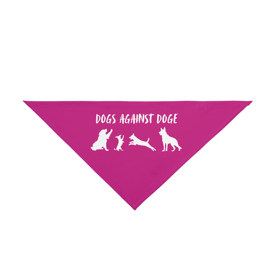 Hot Pink Protesting Pups Dogs Against DOGE Pet Bandana