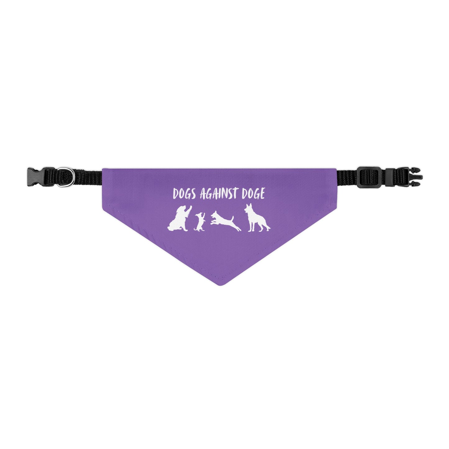 Lavender Dogs Against DOGE Protesting Pups Pet Bandana Collar - Stylish Accessory for Dog Lovers