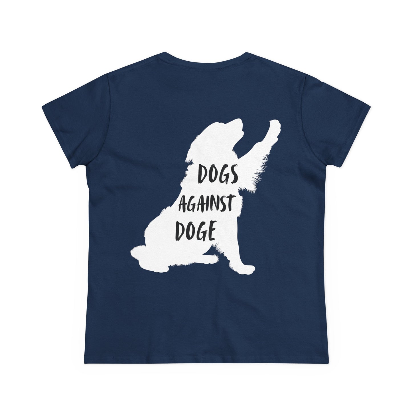 Color Edition: Women's Dogs Against DOGE Cotton Tee
