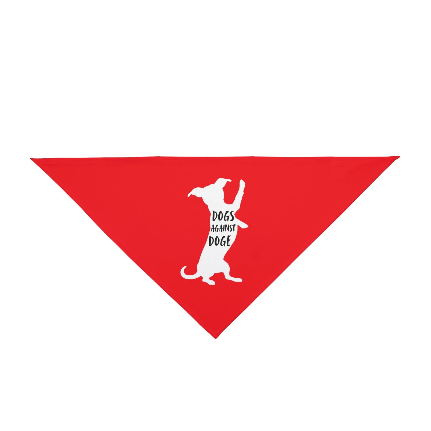 Red Wiener Dogs Against DOGE Pet Bandana