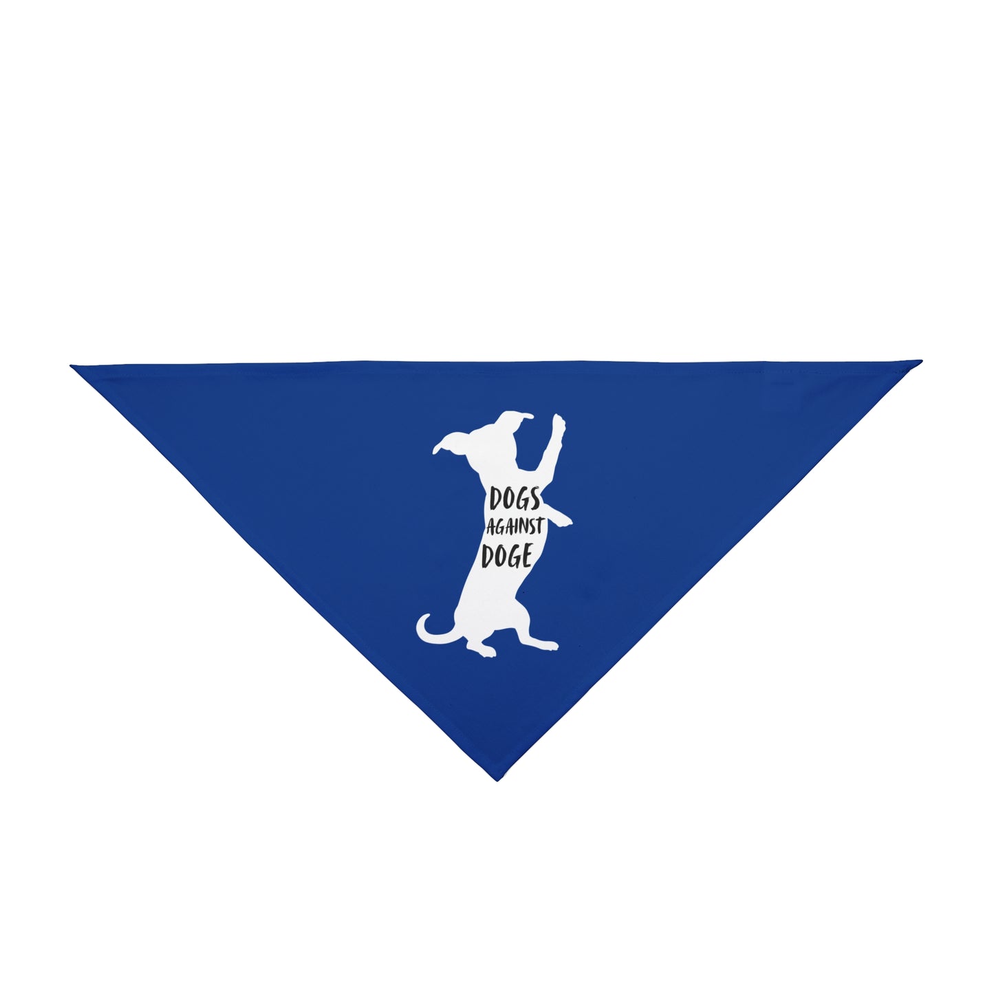 Blue Wiener Dogs Against DOGE Pet Bandana