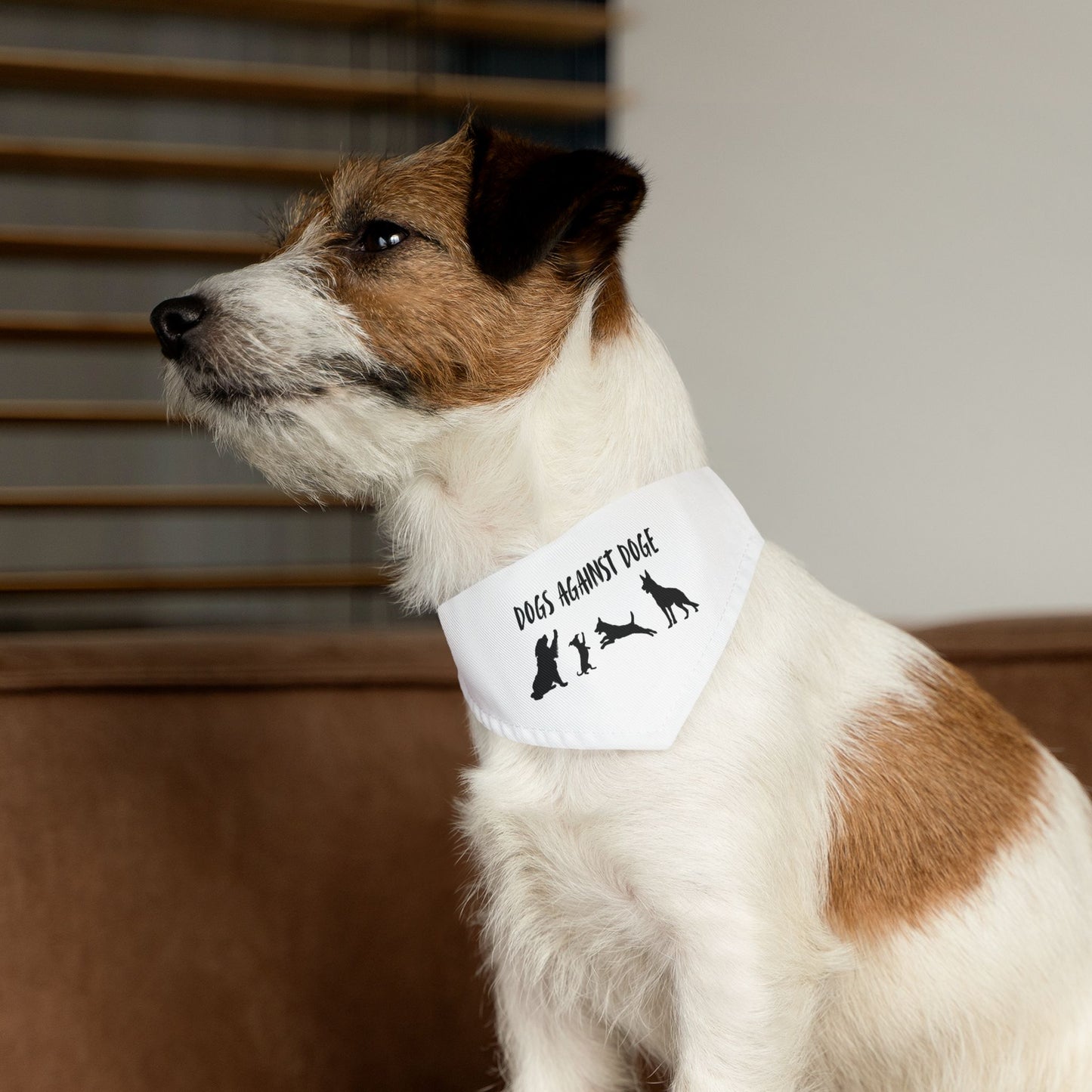 Dogs Against DOGE Protesting Pups Pet Bandana Collar