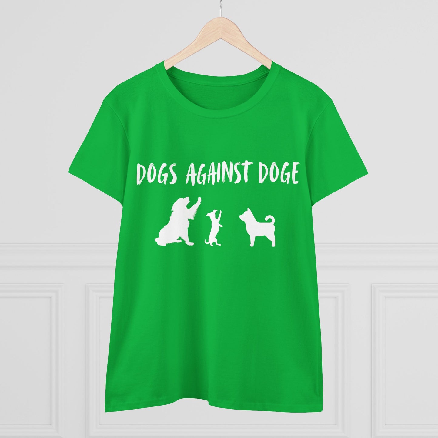 Color Edition: Women's Dogs Against DOGE Cotton Tee