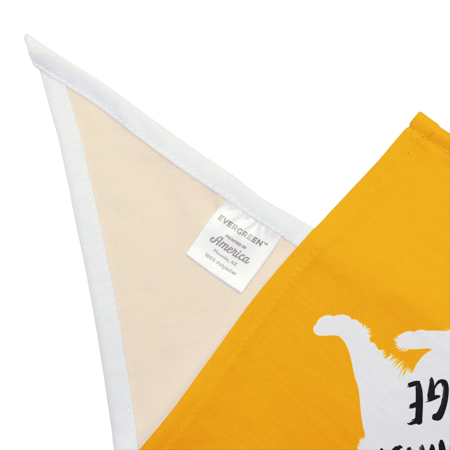 Yellow Raised Paw Dogs Against DOGE Pet Bandana