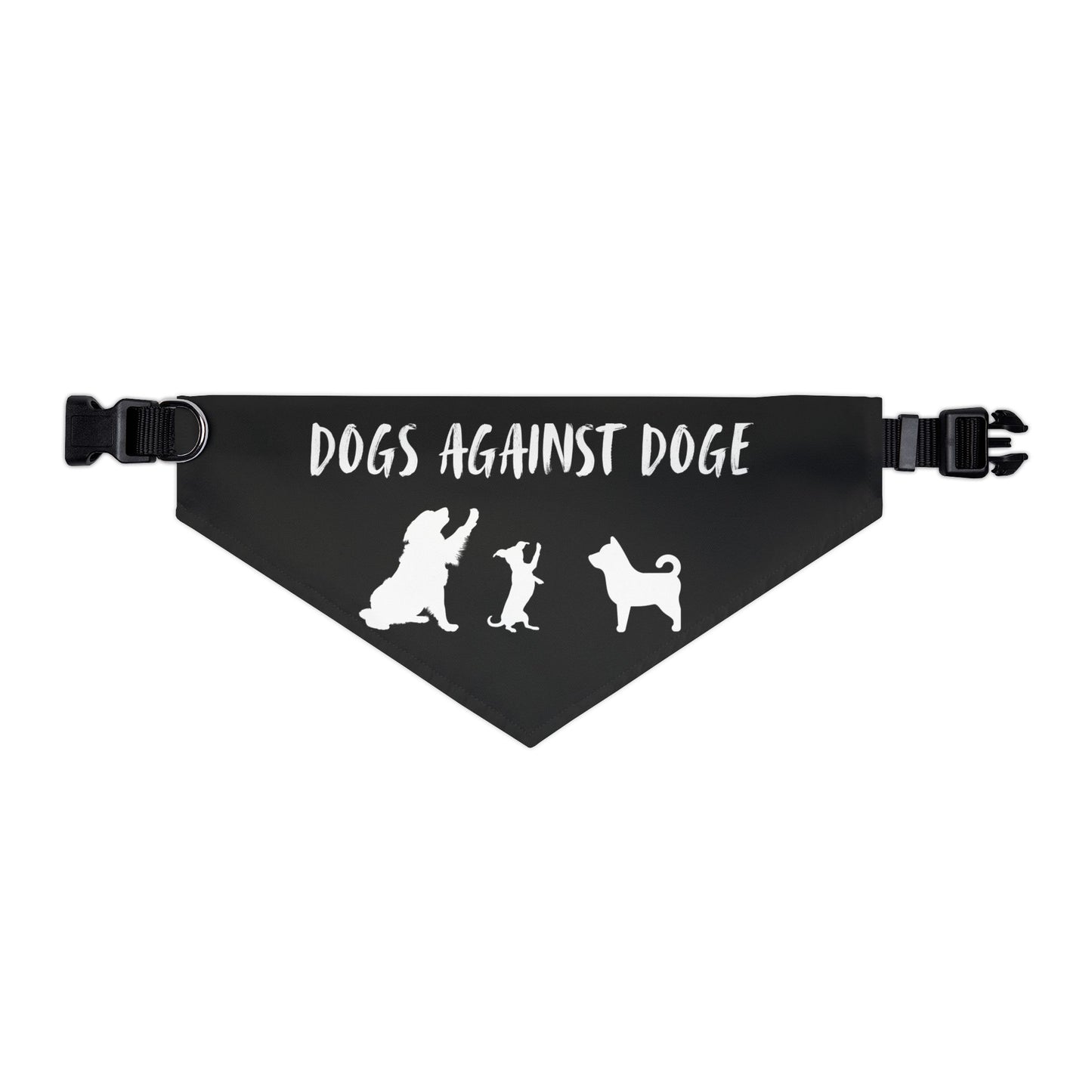 Black Dogs Against DOGE "Stop the DOGE" Pet Bandana Collar