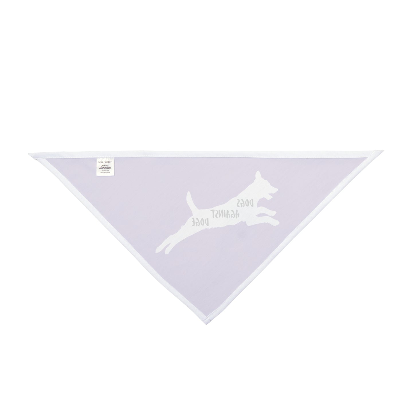 Lavender Lunging Pup Dogs Against DOGE Pet Bandana