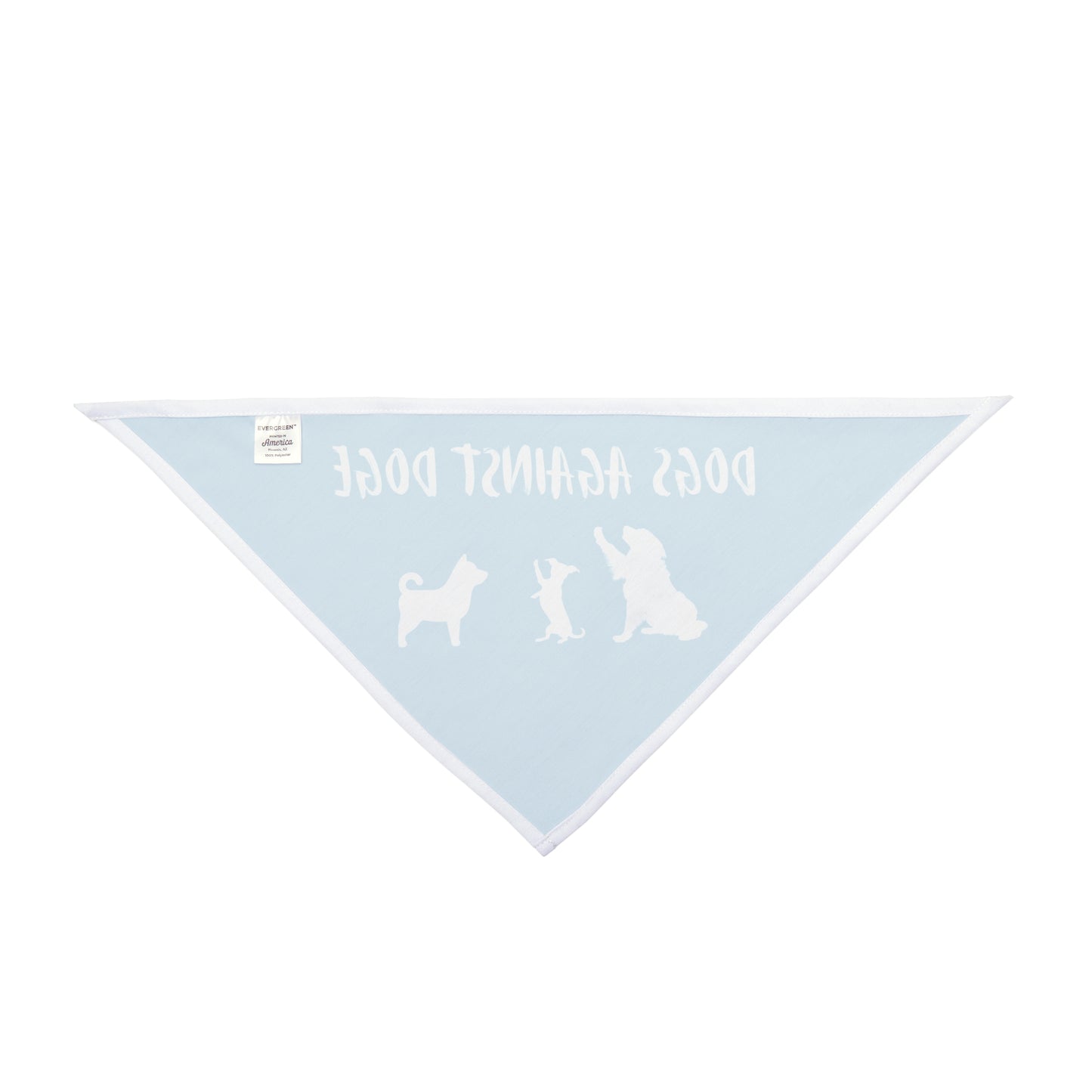 Turquoise Dogs Against DOGE "Stop the DOGE" Pet Bandana