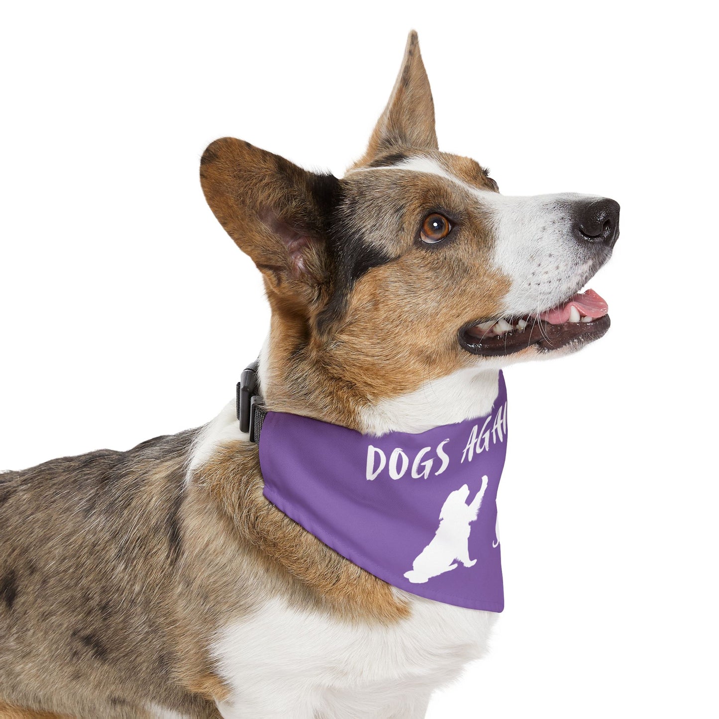 Lavender Dogs Against DOGE "Stop the DOGE" Pet Bandana Collar