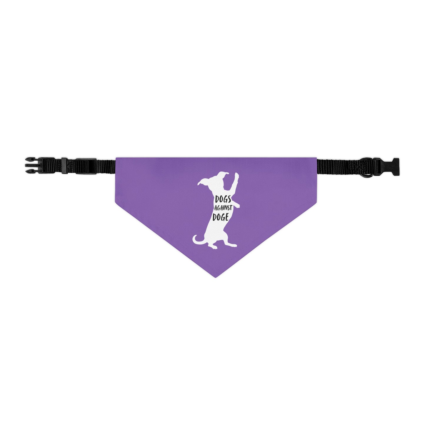 Lavender Wiener Dogs Against DOGE Pet Bandana Collar