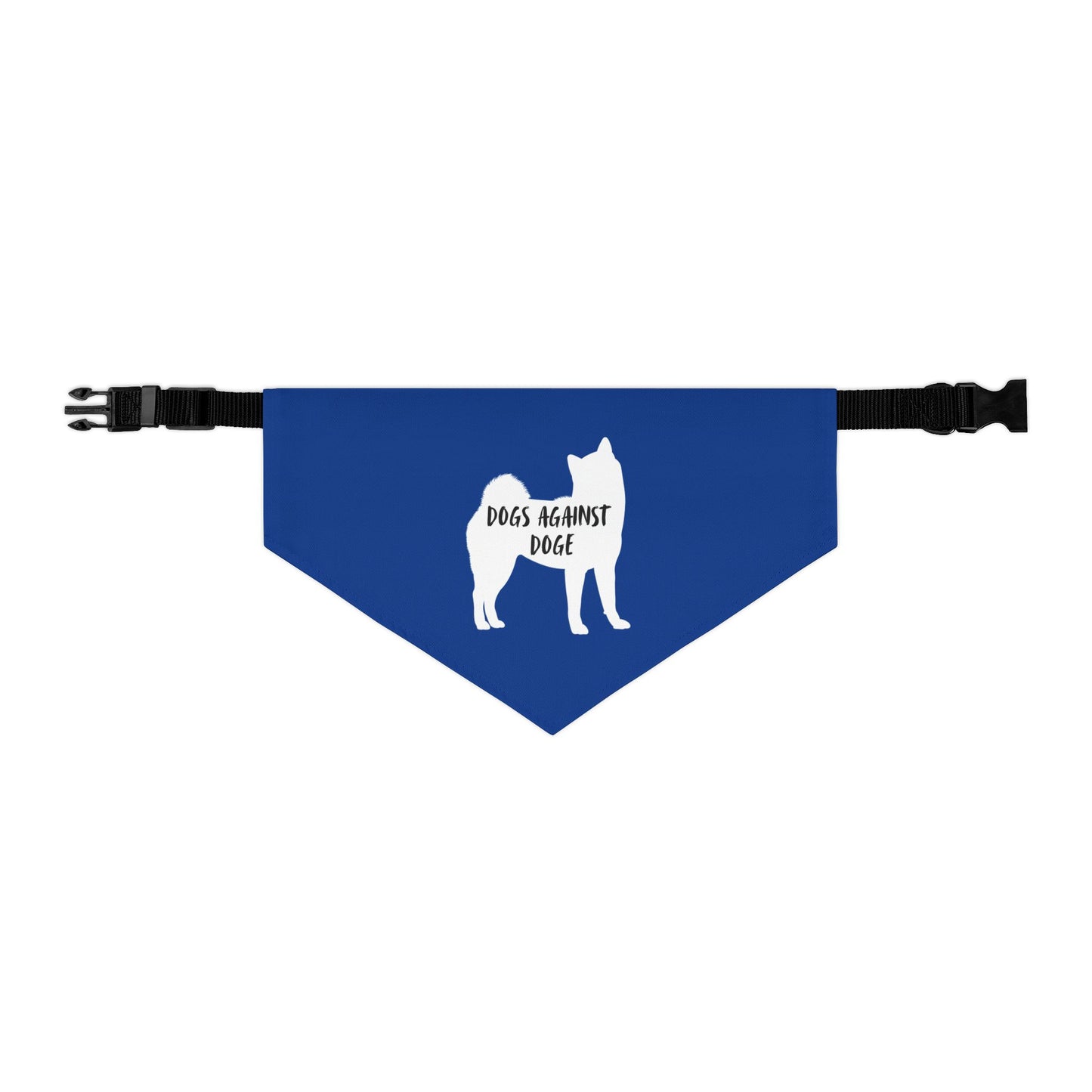 Blue Dogs Against DOGE Shiba Inu Pet Bandana Collar