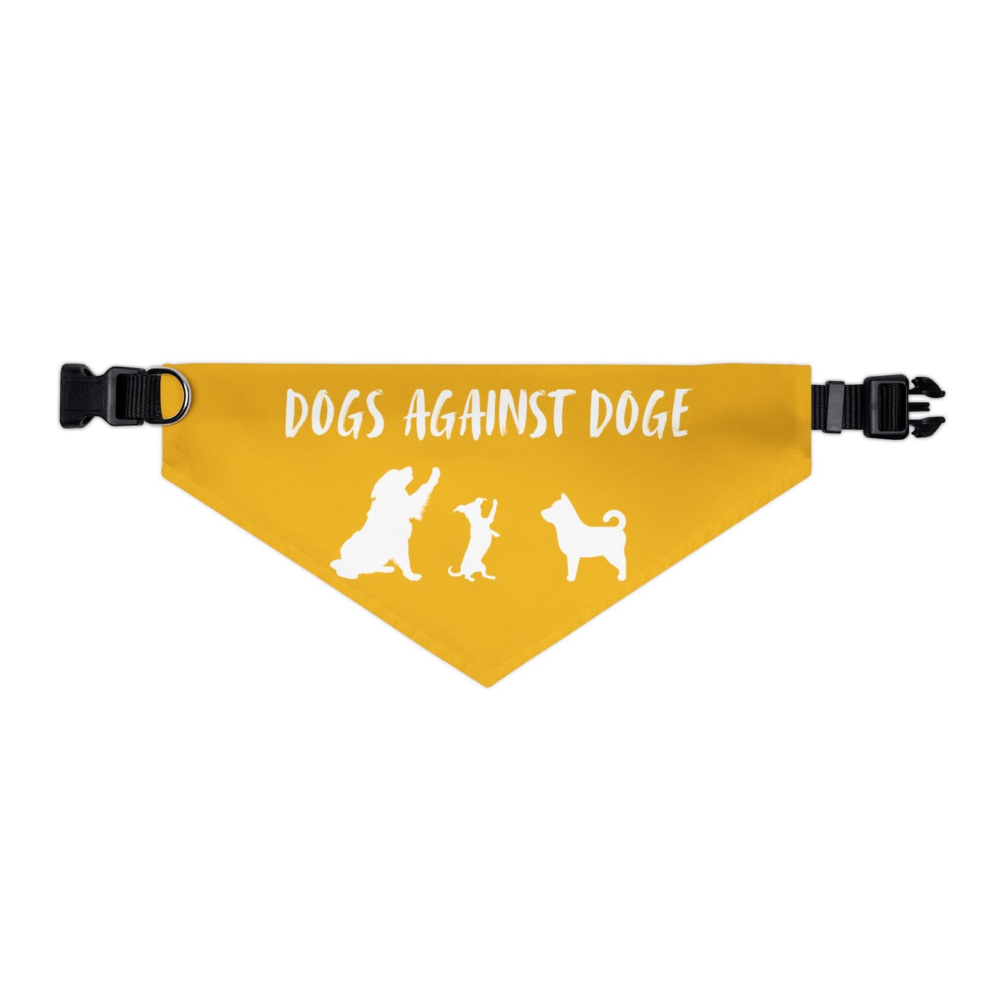 Yellow Dogs Against DOGE "Stop the DOGE" Pet Bandana Collar