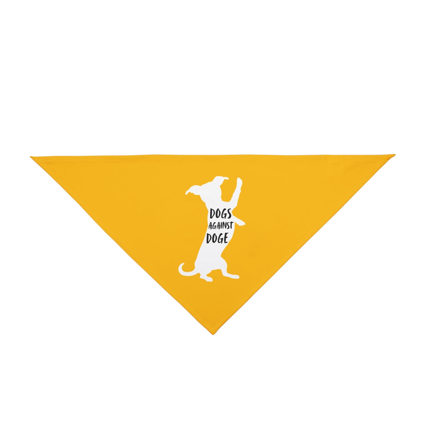 Yellow Wiener Dogs Against DOGE Pet Bandana