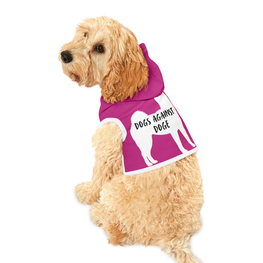 Hot Pink Dogs Against DOGE Shiba Inu Pet Hoodie