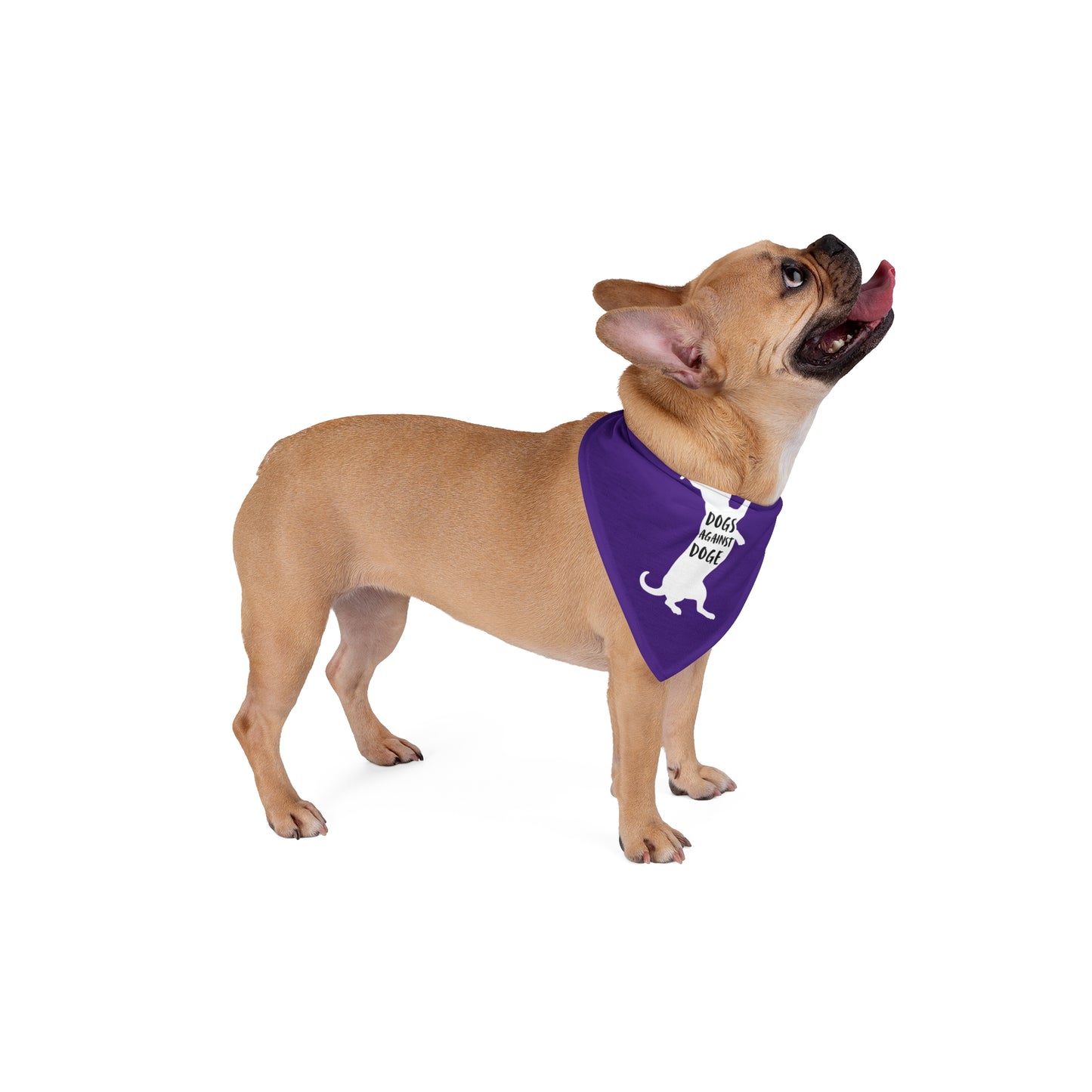 Purple Wiener Dogs Against DOGE Pet Bandana