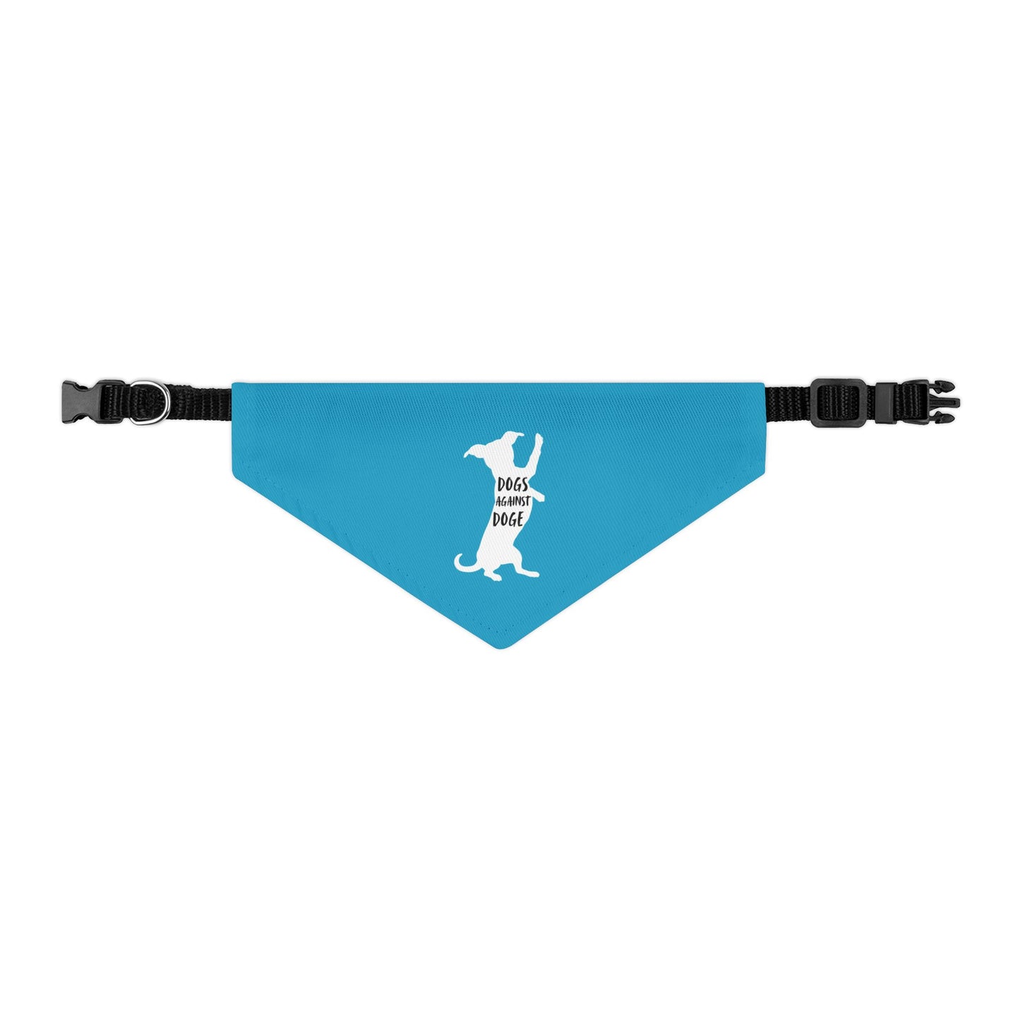 Turquoise Wiener Dogs Against DOGE Pet Bandana Collar