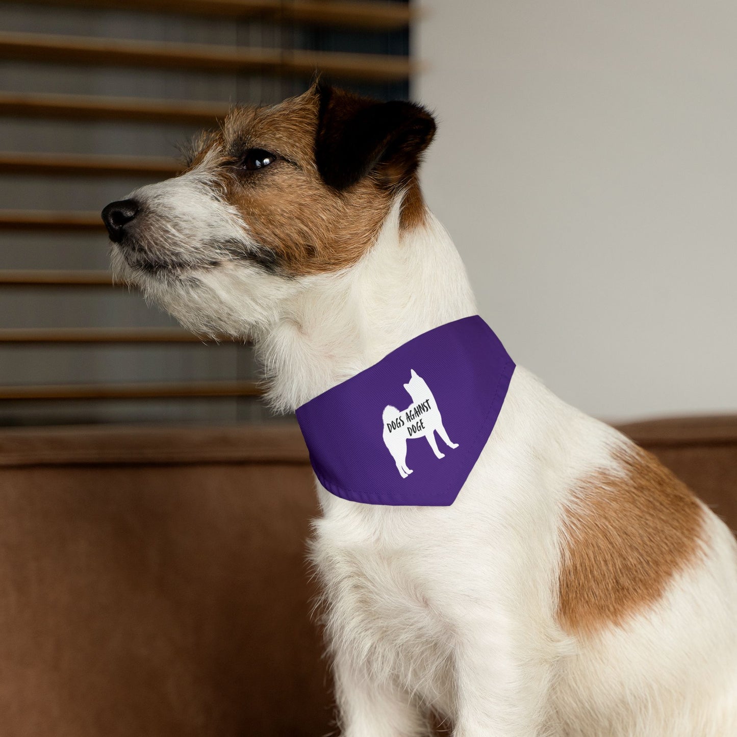 Purple Dogs Against DOGE Shiba Inu Pet Bandana Collar