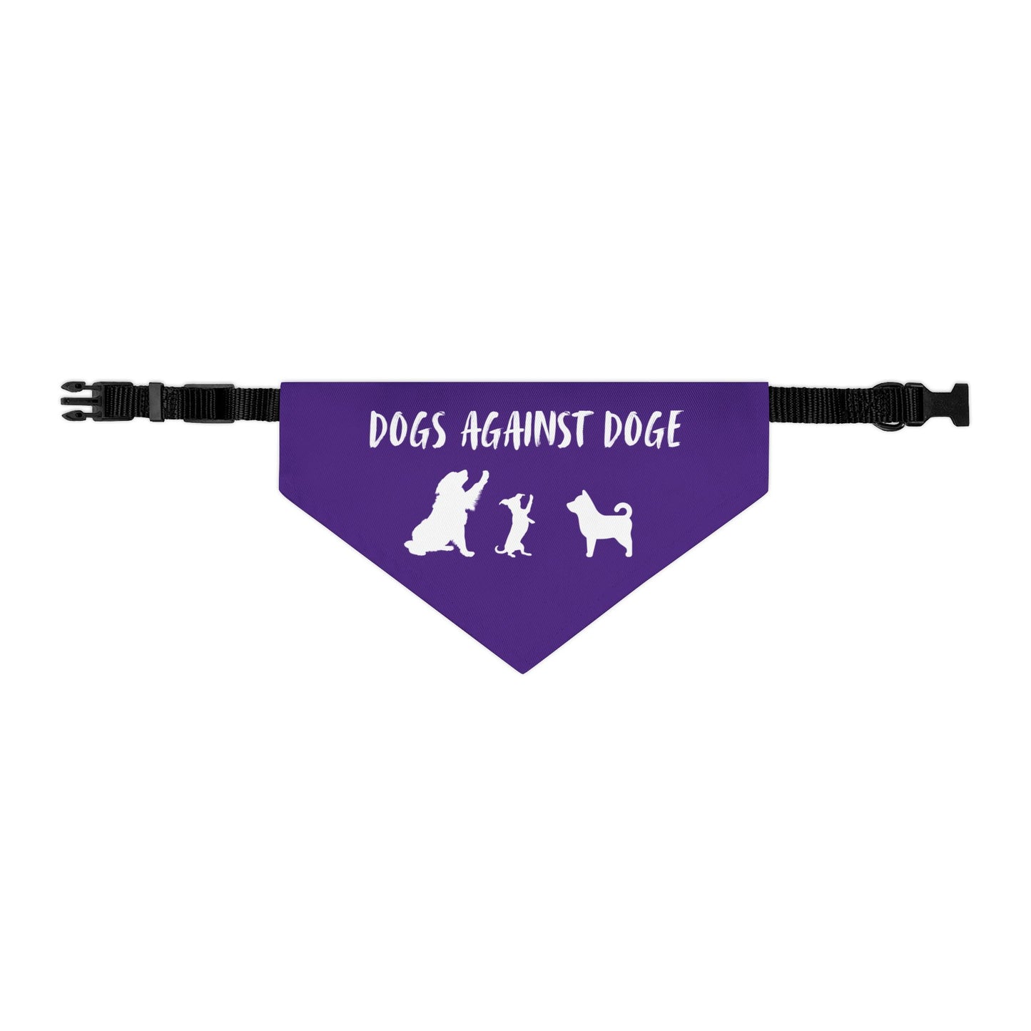 Purple Dogs Against DOGE "Stop the DOGE" Pet Bandana Collar