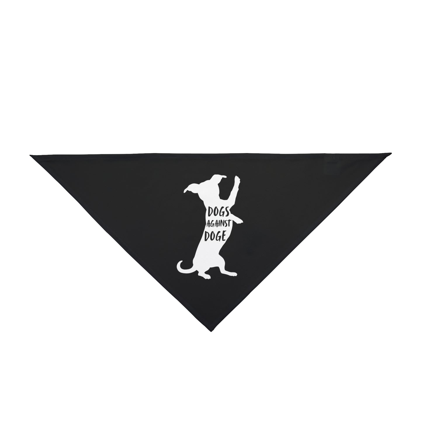 Black Wiener Dogs Against DOGE Pet Bandana