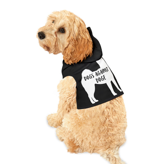 Black Dogs Against DOGE Shiba Inu Pet Hoodie