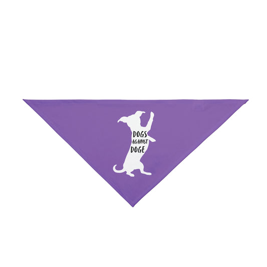 Lavender Wiener Dogs Against DOGE Pet Bandana