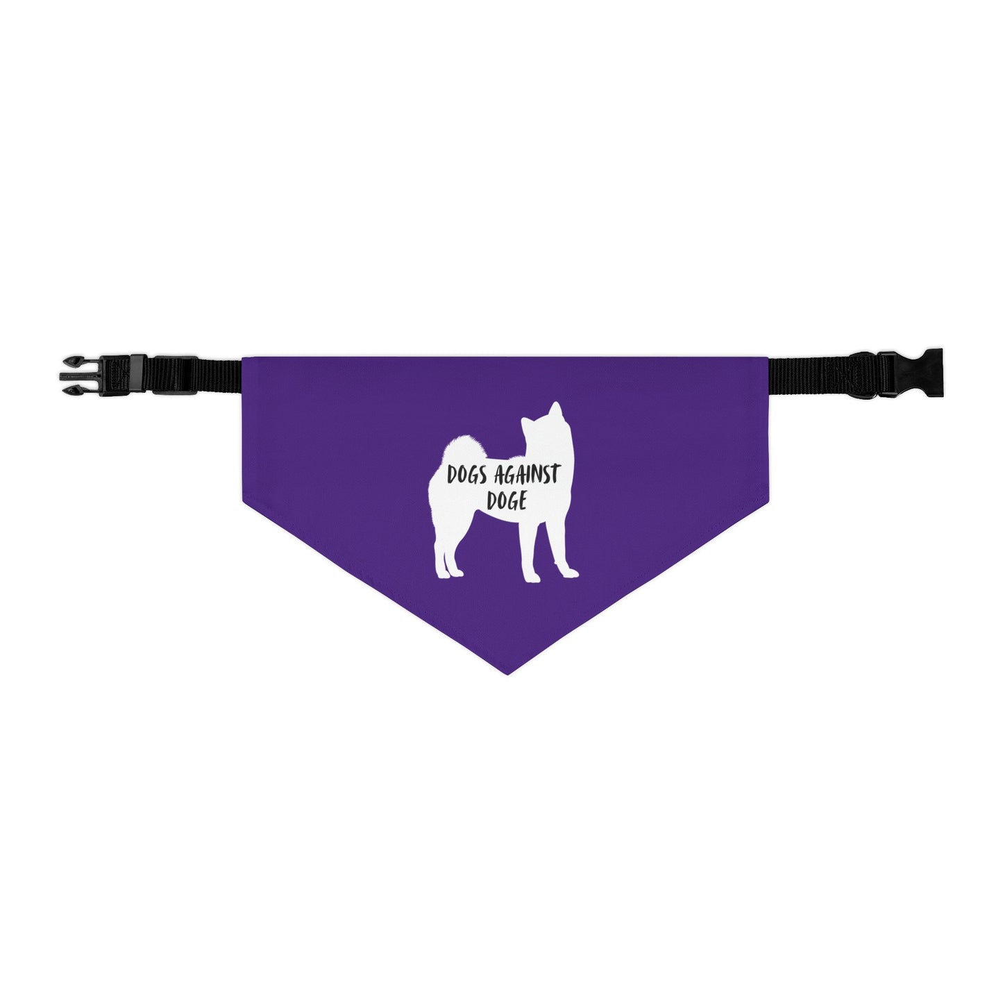 Purple Dogs Against DOGE Shiba Inu Pet Bandana Collar