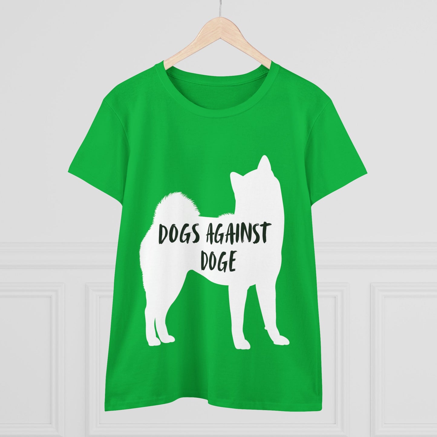 Color Edition: Shiba Inu Women's Dogs Against DOGE Cotton Tee