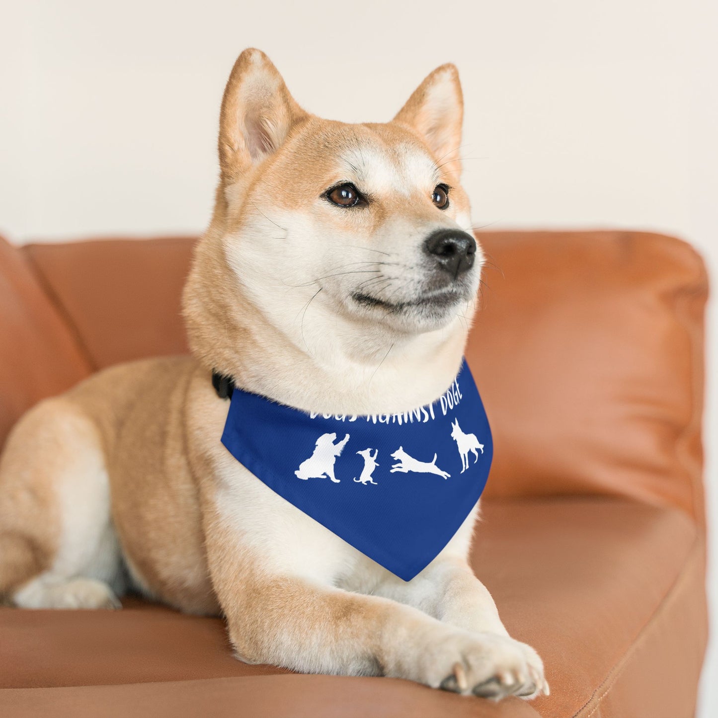 Blue Dogs Against DOGE Protesting Pups Pet Bandana Collar - Stylish Accessory for Dog Lovers