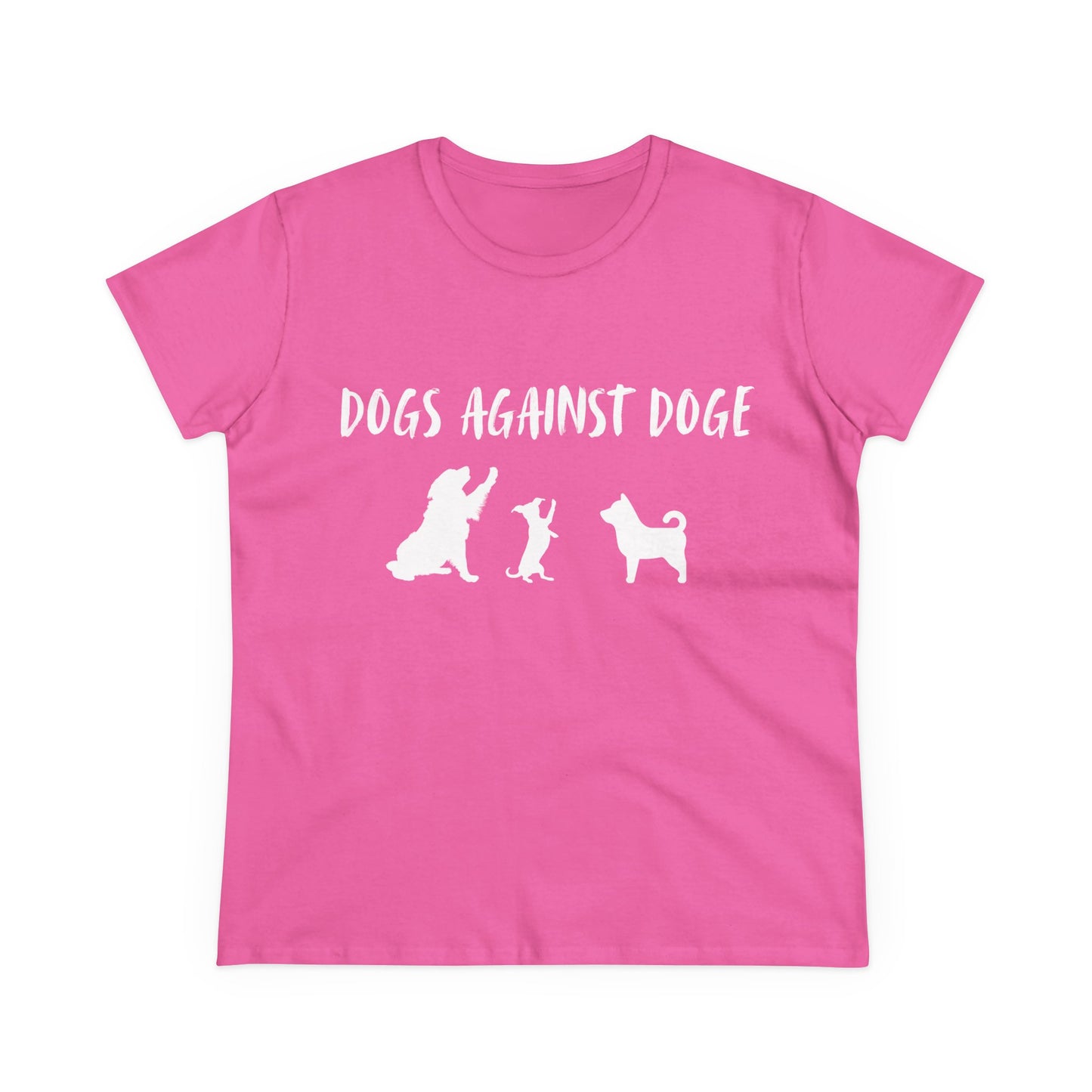 Color Edition: Women's Dogs Against DOGE Cotton Tee